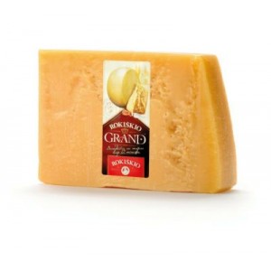 Sūris kietasis 12 mėn. Rokiškio GRAND 37%, galvomis, 1 kg